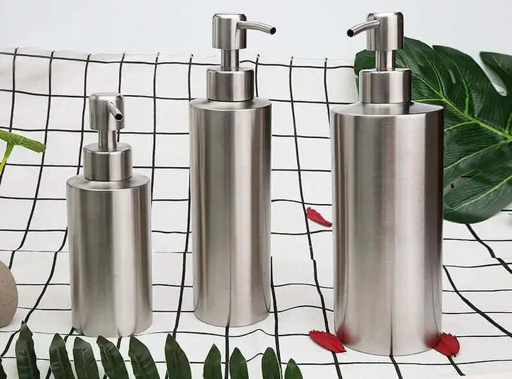 Stilfuld Sæbe Dispenser i Rustfrit Stål - 250ml, 350ml, 550ml