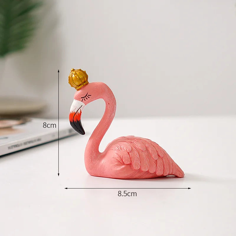Moderne Flamingo Skulptur i Miljøvenlig Resin