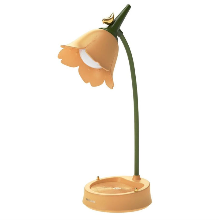 Berøringsfølsom LED Skrivebordslampe med Blomsterblad Design