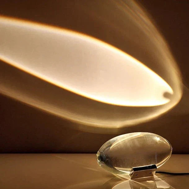 Krystal Bordlampe med Øje af Himlen Motiv