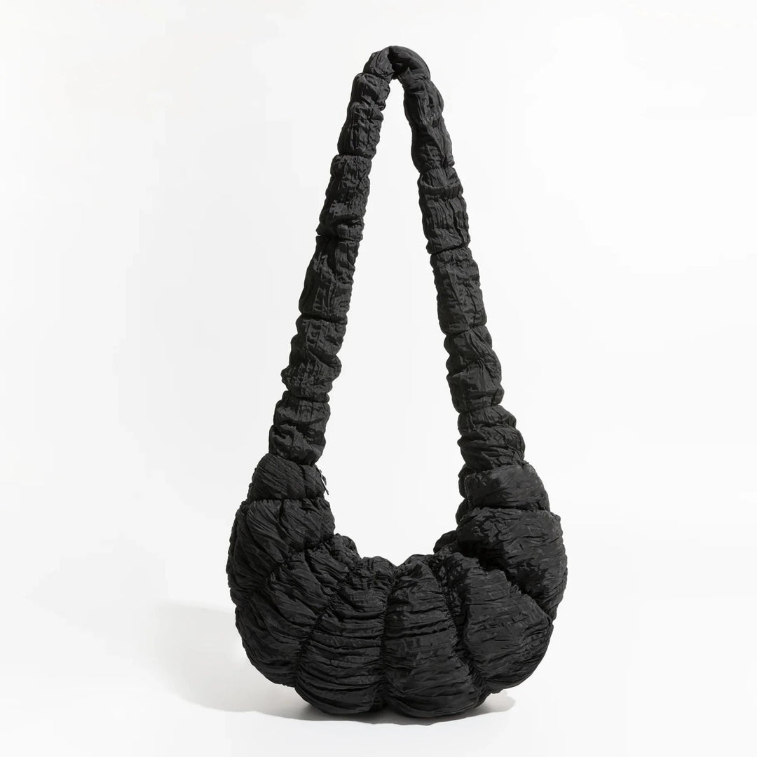 Puff Croissant Skuldertaske i Let Nylon