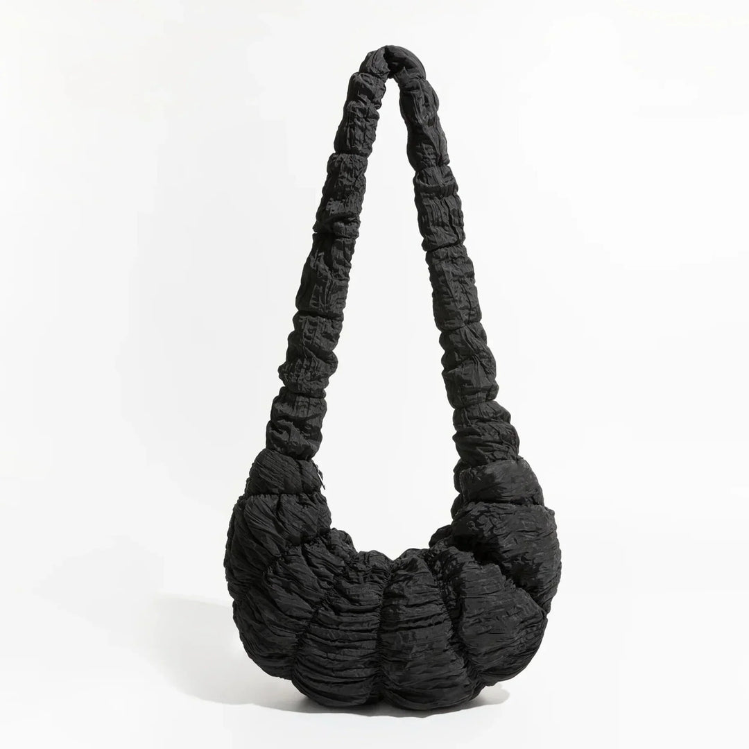 Puff Croissant Skuldertaske i Let Nylon