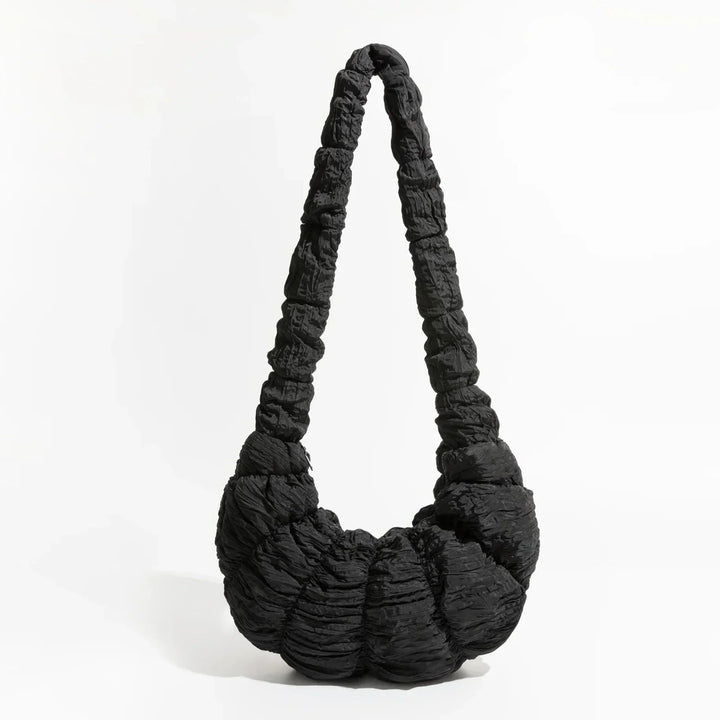 Puff Croissant Skuldertaske i Let Nylon
