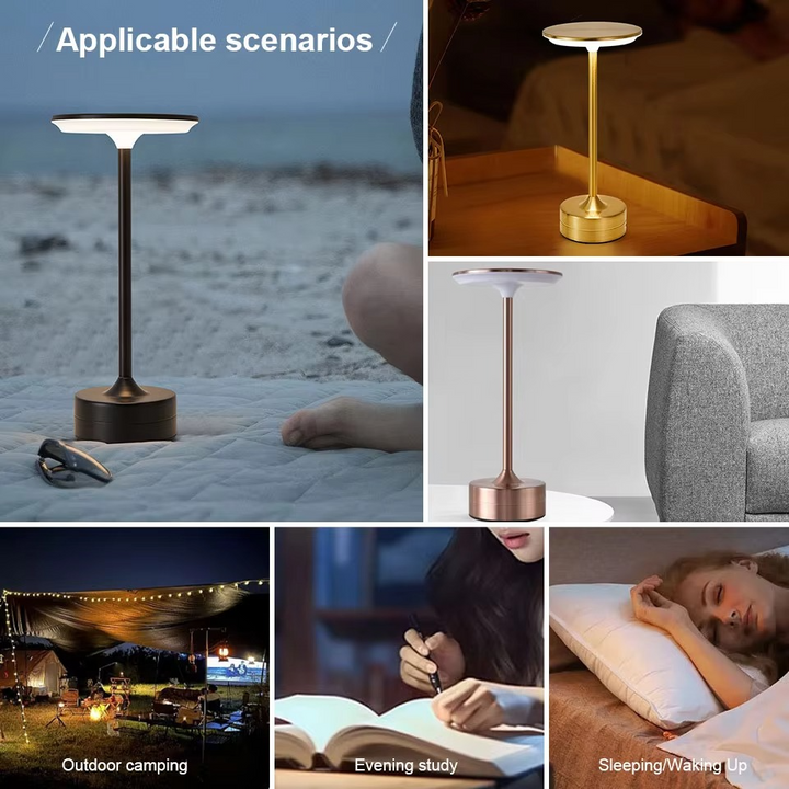 USB Genopladelig Touch Sensor LED Lampe med Justerbar Lysstyrke