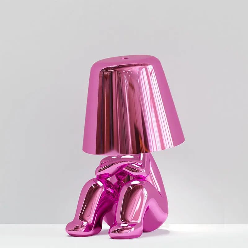 Thinker Bordlampe i Resin med Varm Hvid LED Lys
