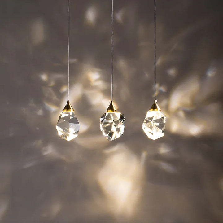 Elegant Krystal Pendel Lys med LED Pærer