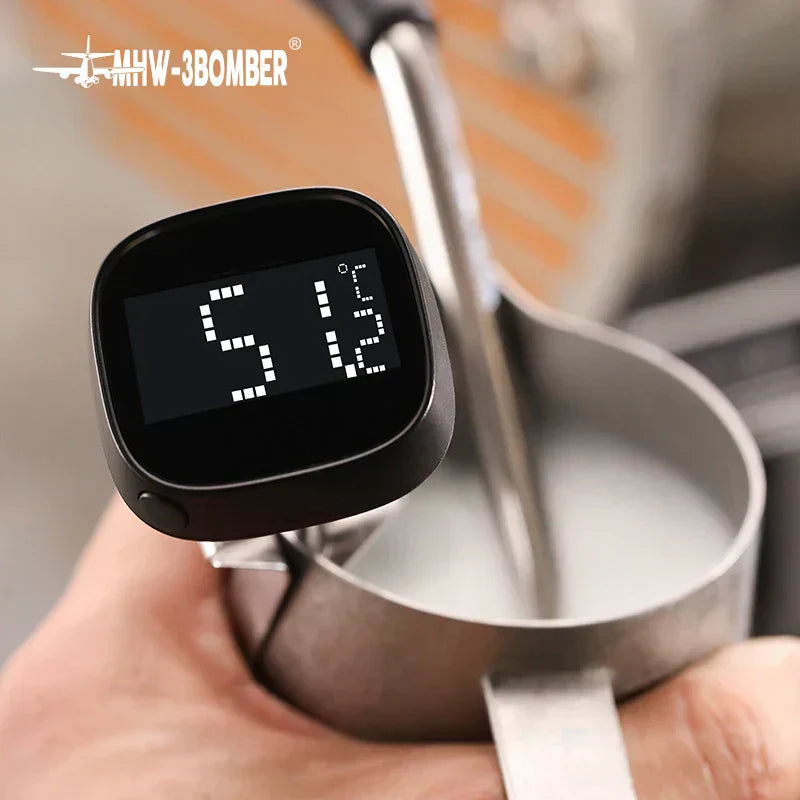 Digitalt Kaffetermometer med Hurtiglæsningsfunktion til Lattekunst og Mælkeskum