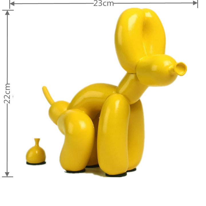 Ballonhund Skulptur i Polyresin - Kunstnerisk Dekoration