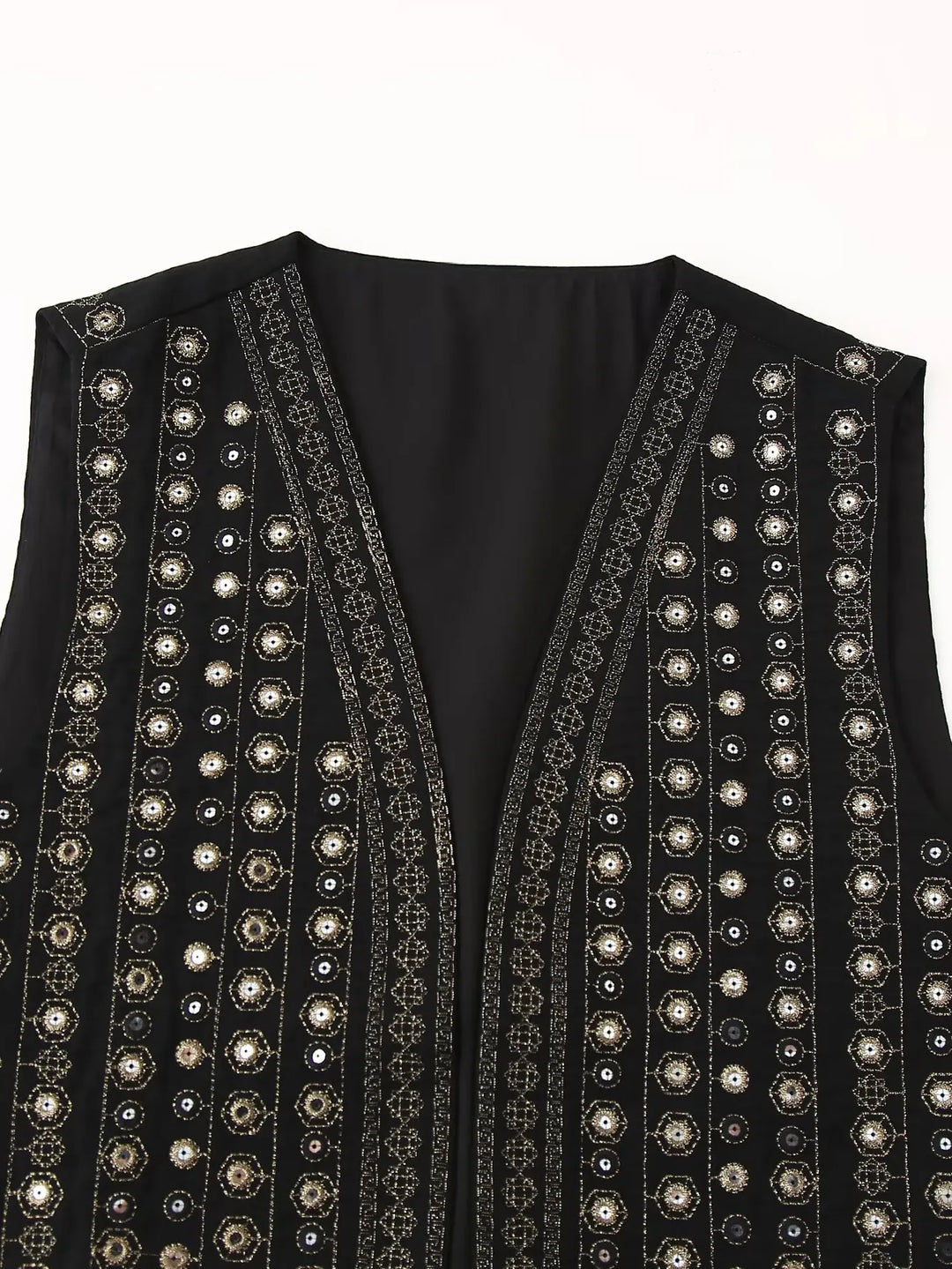 Celestia™ | Pailletmønster Boho Vest