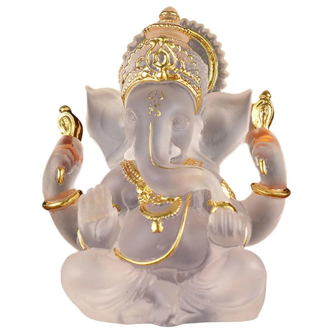 Semi-Gennemsigtig Ganesh Skulptur i Harpiks