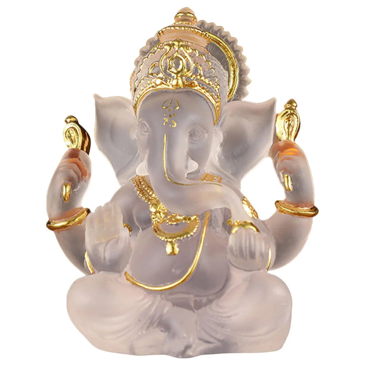 Semi-Gennemsigtig Ganesh Skulptur i Harpiks