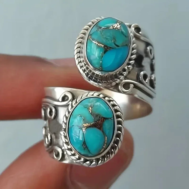 Elegant Vintage Turkis Korsring