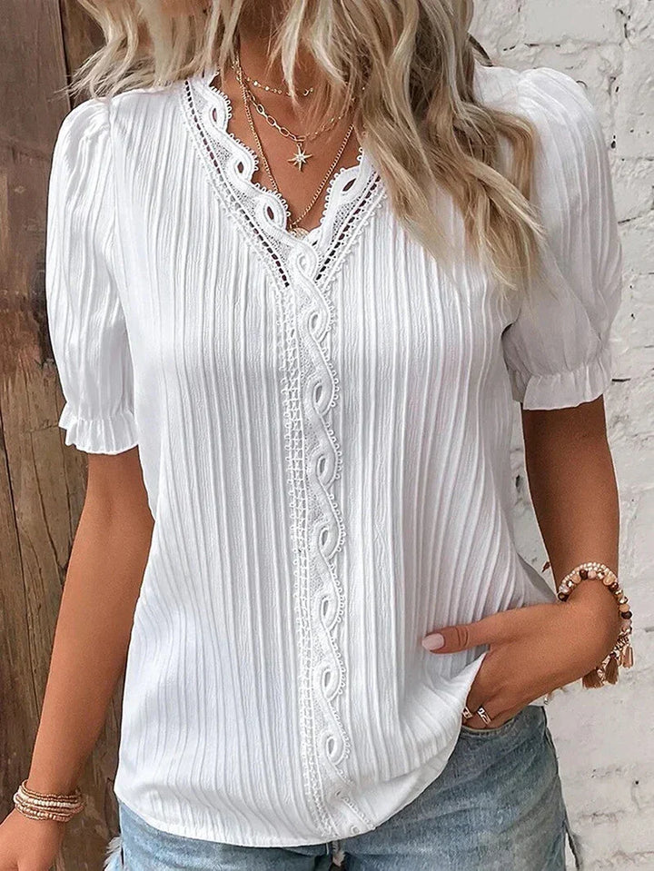 Bea™ | Elegant Bluse med Fortryllende Detaljer