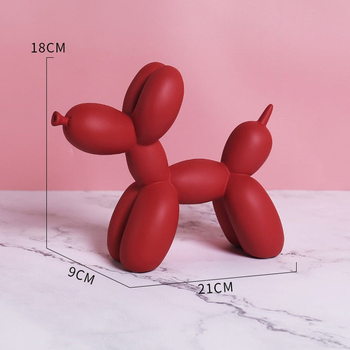 Ballonhund Figur i Højkvalitets Resin til Indretning