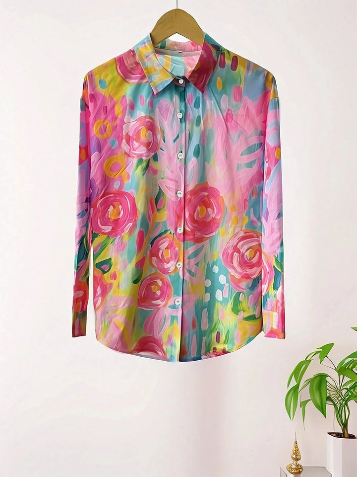 Terri™ | Farverig Bluse med Fantastisk Print