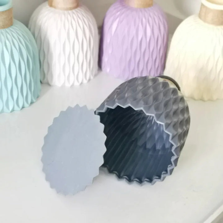 Moderne Plast Blomster Vase - 10 cm Nutidigt Design