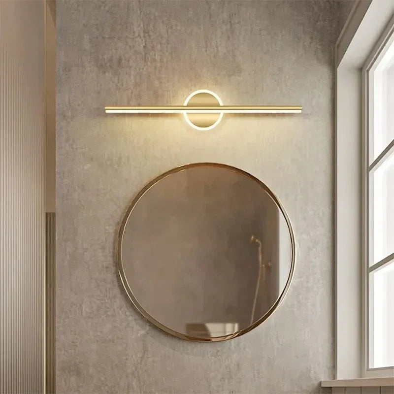 Elegant Minimalistisk LED Væglampe til Badeværelse og Soveværelse