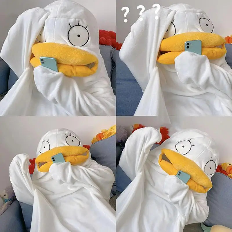 Hyggeligt Forvirret And Pyjamas Sæt i Chenille og Flannel