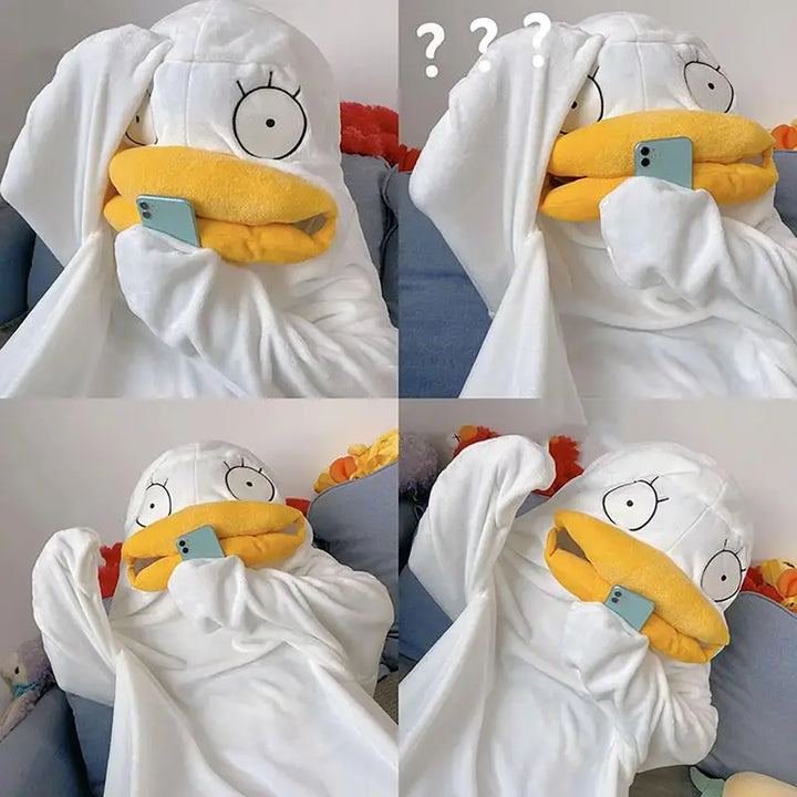 Hyggeligt Forvirret And Pyjamas Sæt i Chenille og Flannel
