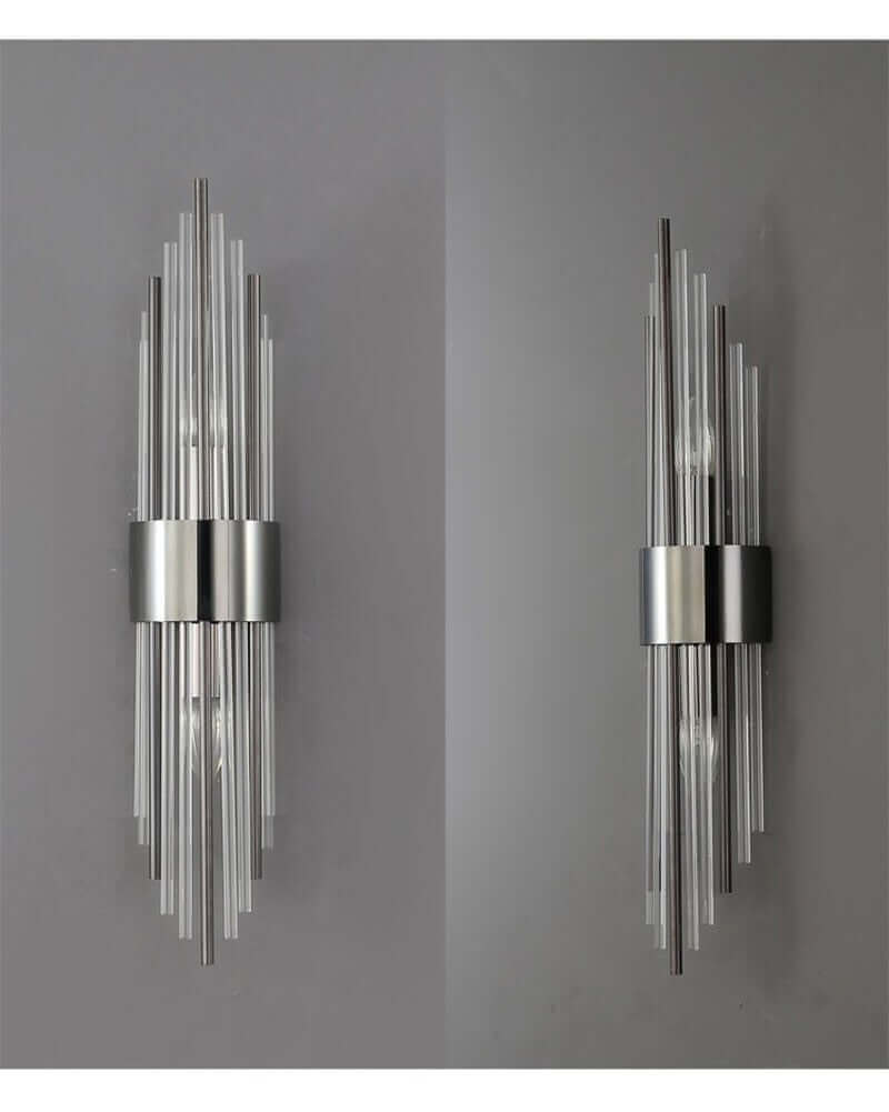 Art Deco Væglampe i Guld med Op & Ned Skærme
