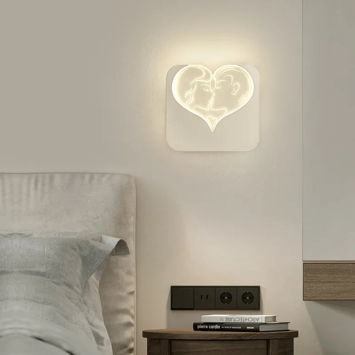 Minimalistisk LED Væglampe i Aluminium og Akryl