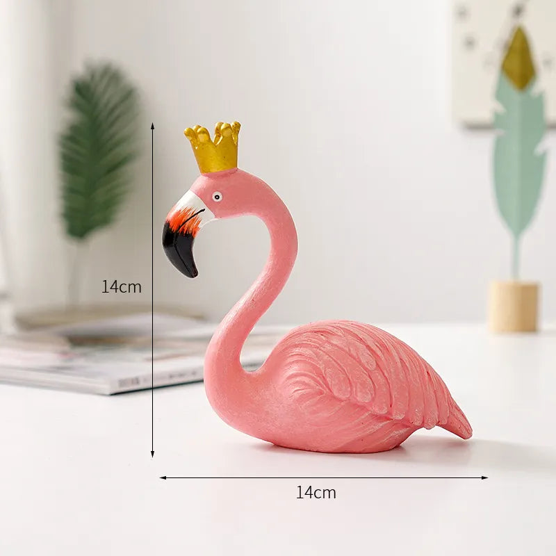Moderne Flamingo Skulptur i Miljøvenlig Resin