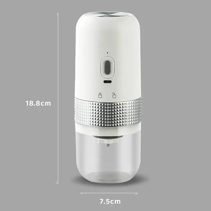 Kompakt Elektrisk Kaffekværn med USB Genopladeligt Batteri