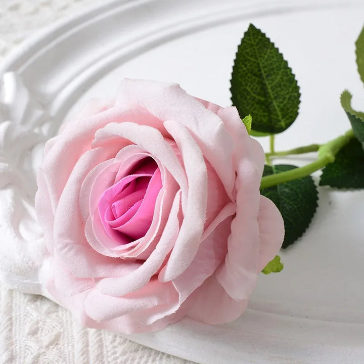 Realistisk Kunstig Rose Bouquet i Velvet - 20 Livagtige Blomster