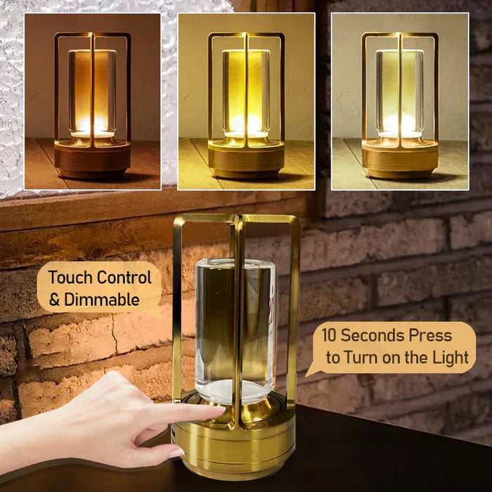 Genopladelig Nordic LED Bordlampe med Berøringskontrol
