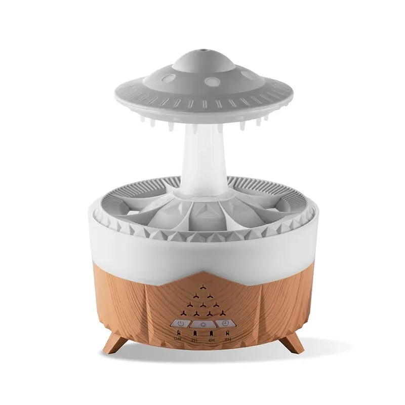 Ultralyd Aromaterapi Luftfugter med Fjernbetjening - Moderne UFO-design