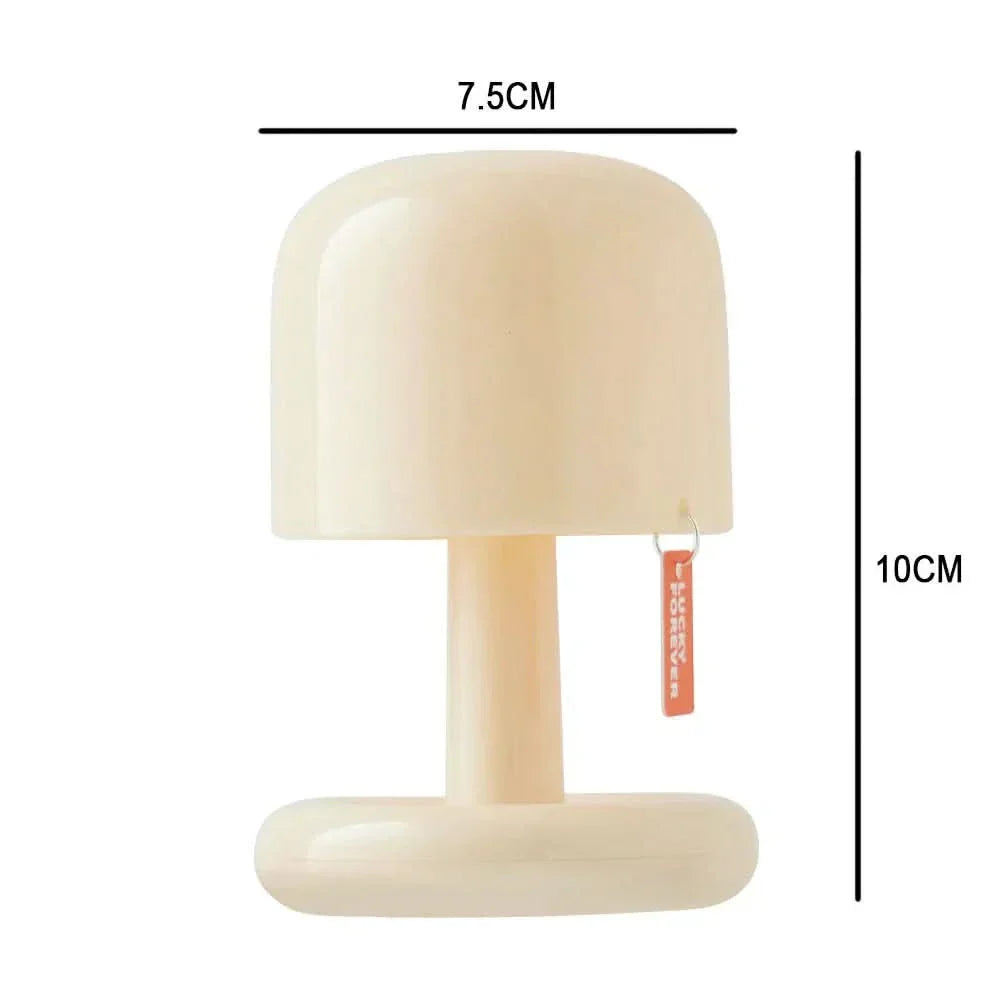 Elegant Metal- og Glasbordlampe med Touch Control og LED