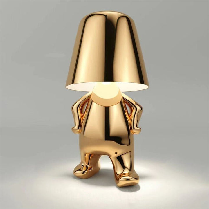 Genopladelig Touch Control Bordlampe med Justerbar Lysstyrke i Guld/Sølv