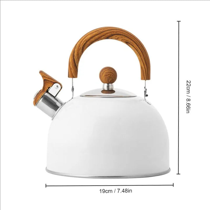Rustfrit Stål Kedel med Universal Fløjte, 2.5/3 Liter