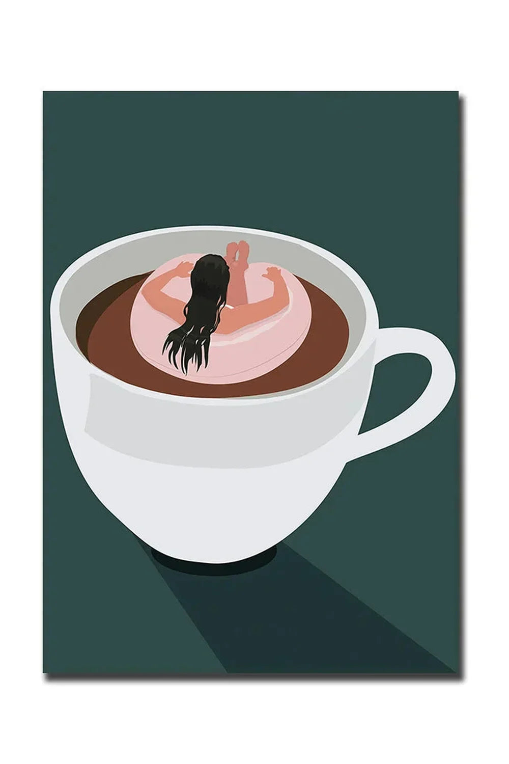 Kaffe Lærred Væg Kunst i Høj Kvalitet