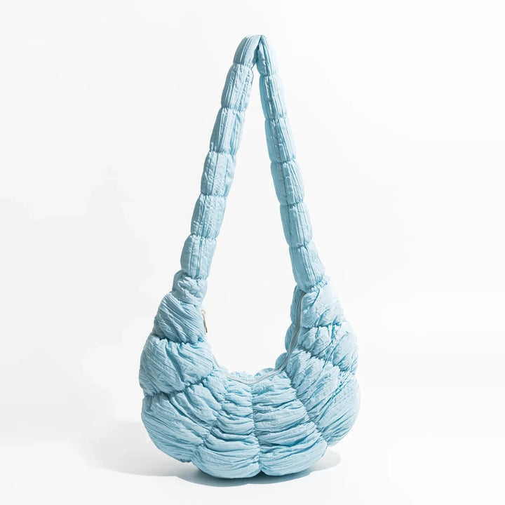Puff Croissant Skuldertaske i Let Nylon