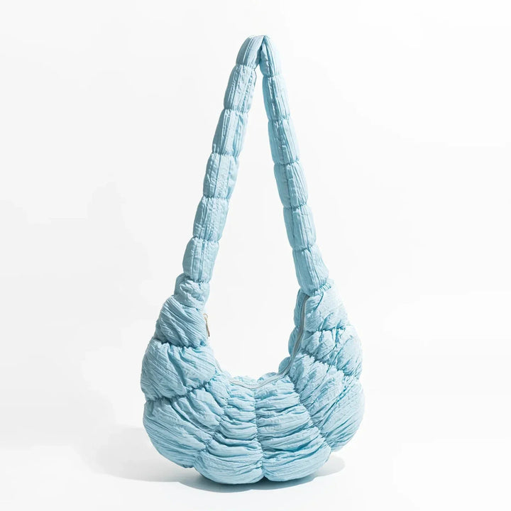 Puff Croissant Skuldertaske i Let Nylon