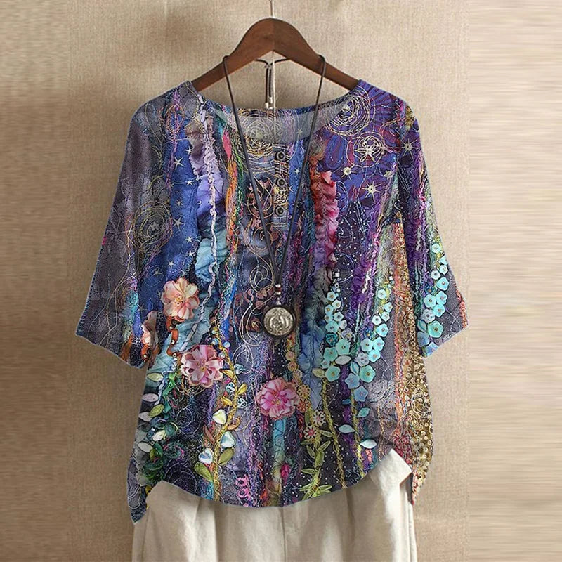 Anya™ | Retro-inspireret Bluse