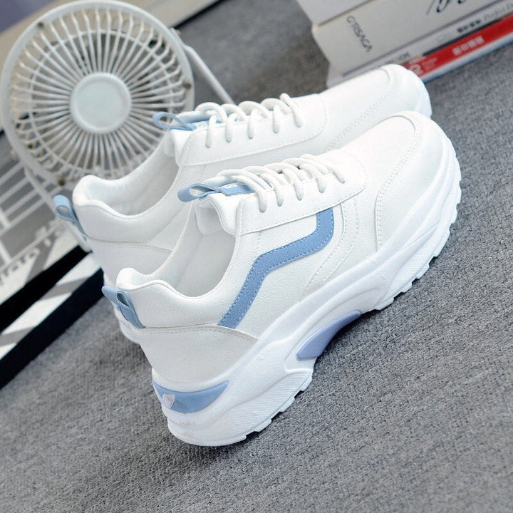 Chunky sneakers til kvinder med rosa accenter