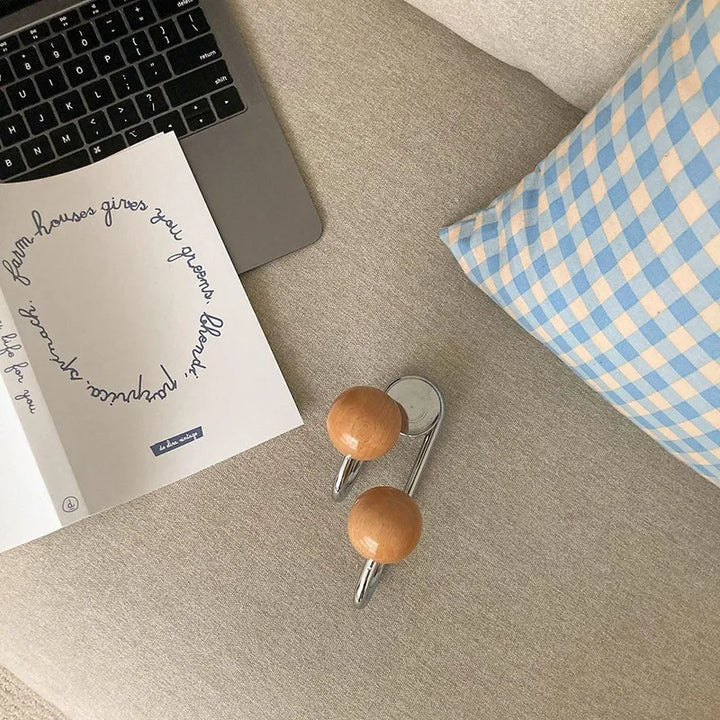 Magnetiske Dot Krog i Sølv, Rød og Sort