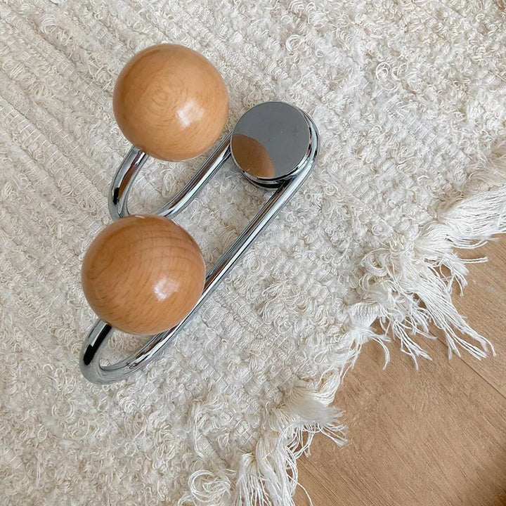 Magnetiske Dot Krog i Sølv, Rød og Sort