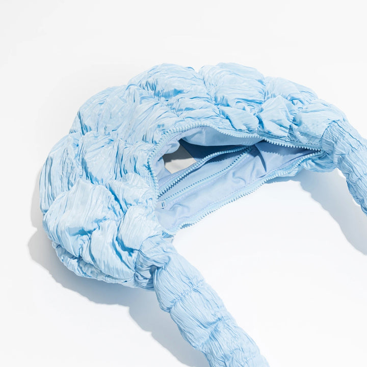 Puff Croissant Skuldertaske i Let Nylon