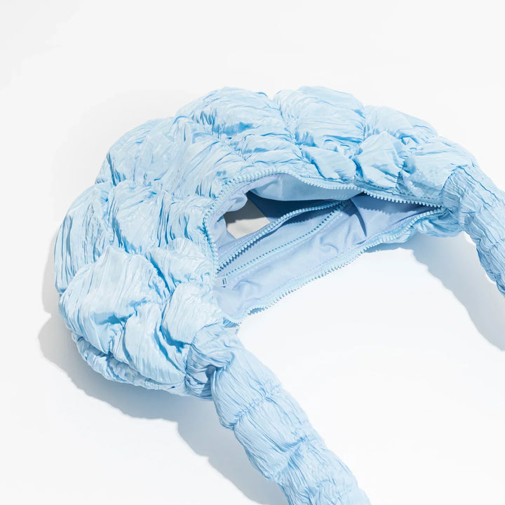 Puff Croissant Skuldertaske i Let Nylon