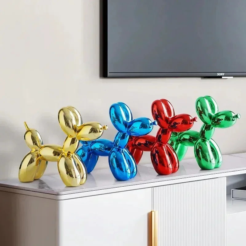 Håndlavet Harpiks Balloon Dog Skulptur i Moderne Design