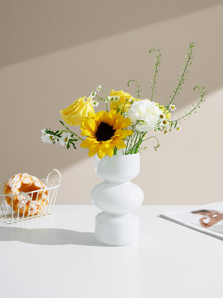 Farverig Glas Dyrevase - 18 cm