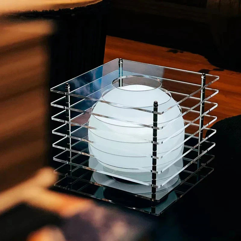 Geometrisk Genopladelig Bordlampe med Blødt Lys