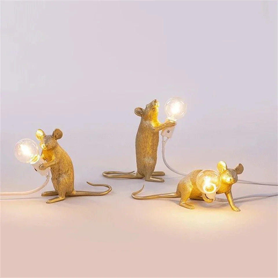 LED Dyre Bordlampe med Harer, Katte eller Egern