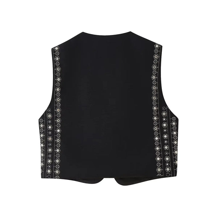 Celestia™ | Pailletmønster Boho Vest