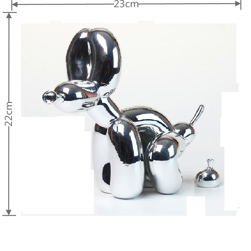 Ballonhund Skulptur i Harpiks - Kunstnerisk Hjem Decor Figur