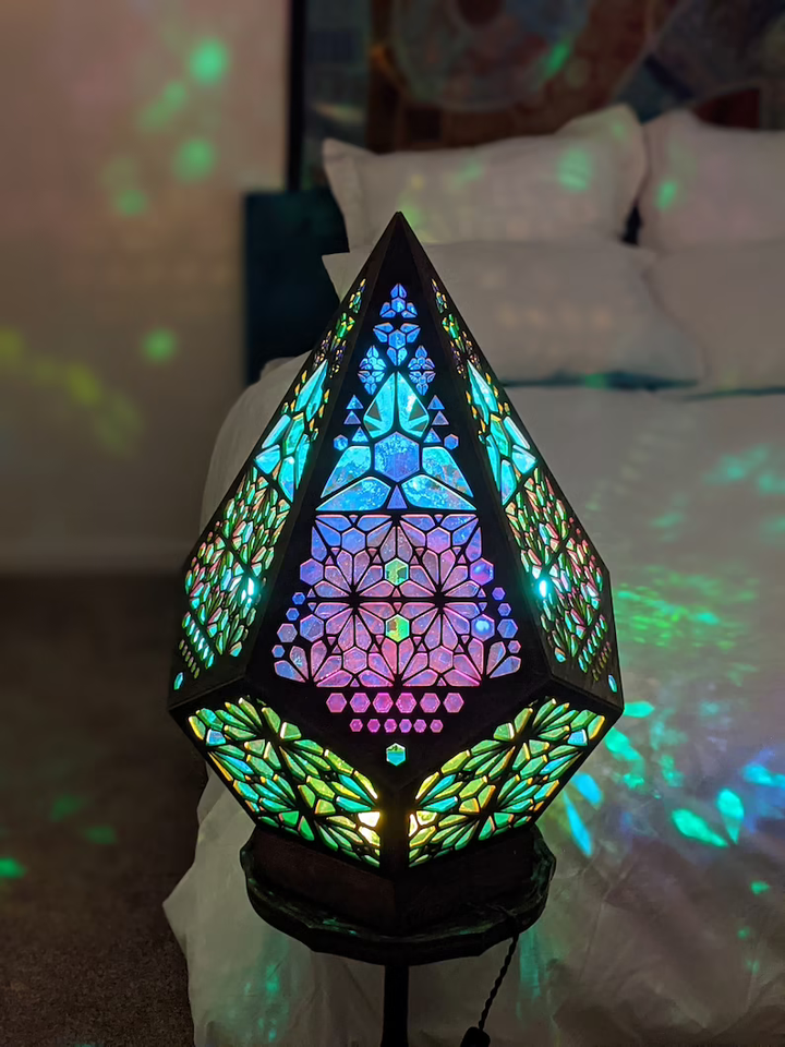 LED Bordlampe med Stjernehimmel og Farveskift