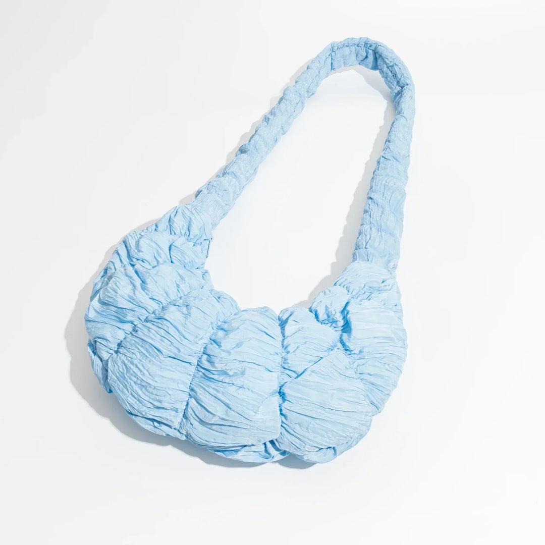 Puff Croissant Skuldertaske i Let Nylon